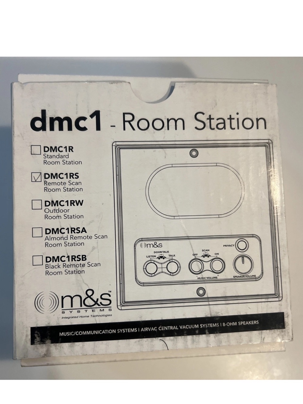 m&s Systems™ DMC1RS Indoor Room Station w/ Remote Scan for DMC1 Radio-Intercom
